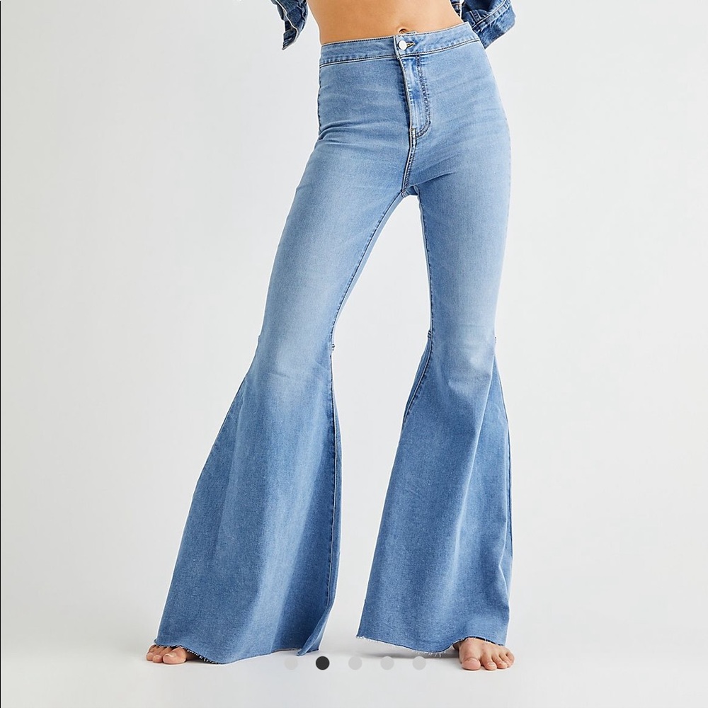 free people just float on flare jeans